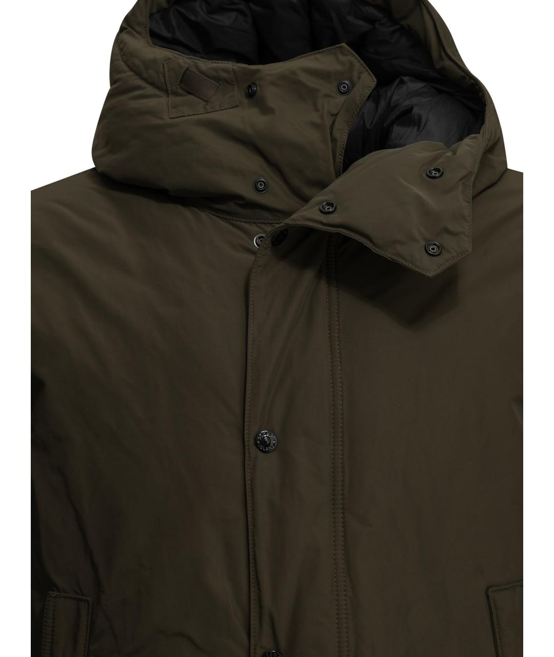 STONE ISLAND Хаки полиэстеровая парка, фото 3