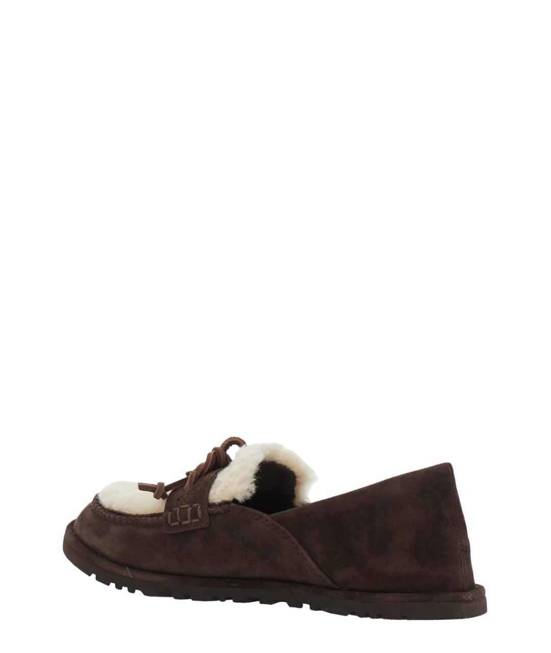 UGG Коричневые замшевые лоферы, фото 3