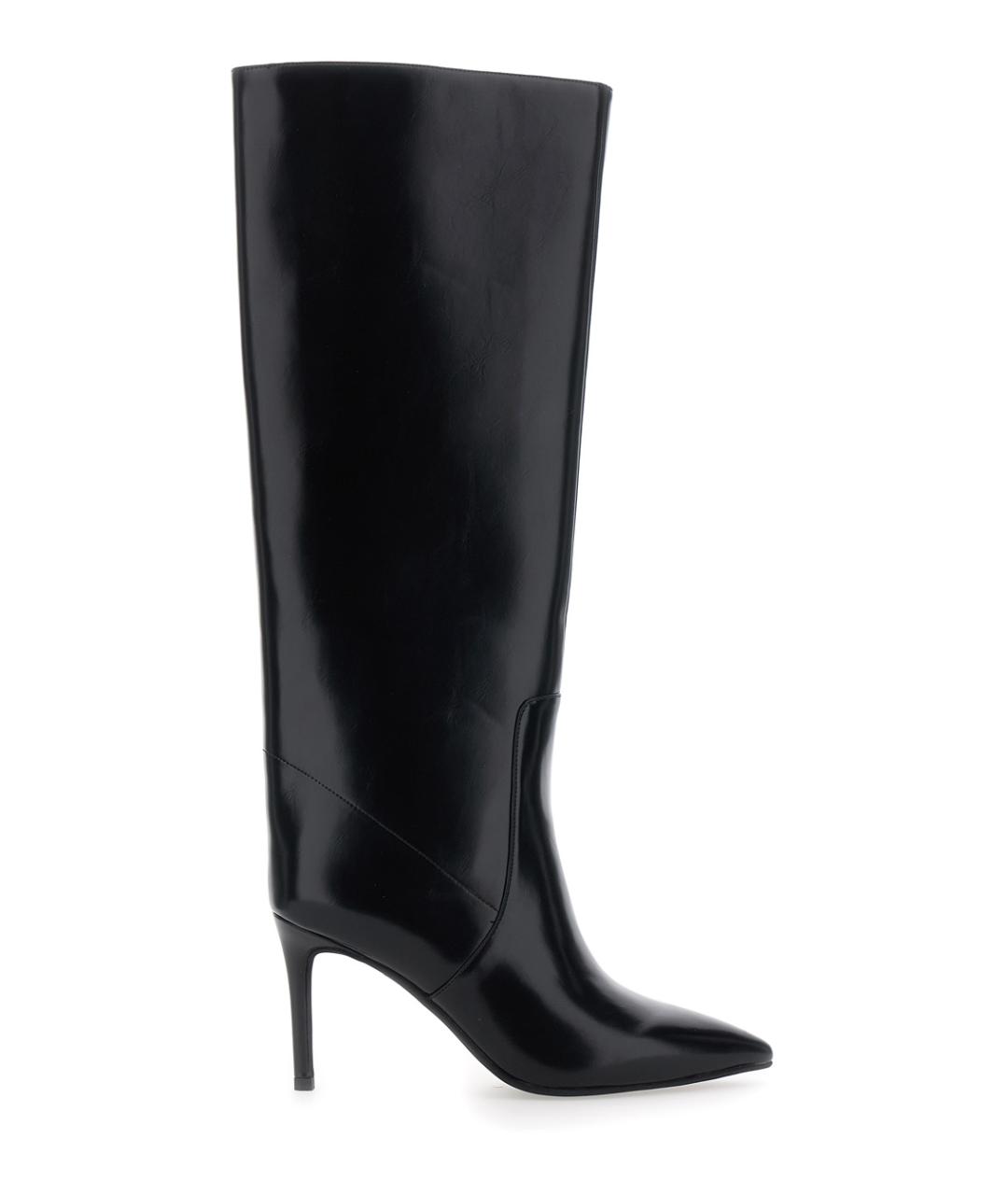JEFFREY CAMPBELL Черные кожаные сапоги, фото 1
