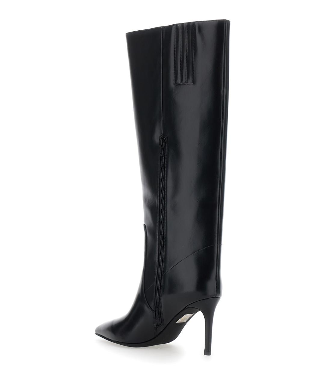 JEFFREY CAMPBELL Черные кожаные сапоги, фото 3