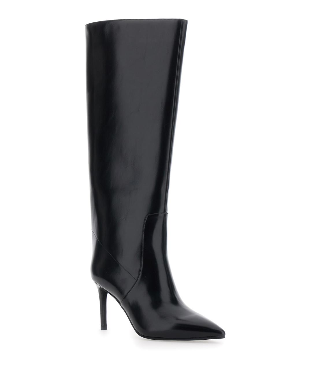 JEFFREY CAMPBELL Черные кожаные сапоги, фото 2