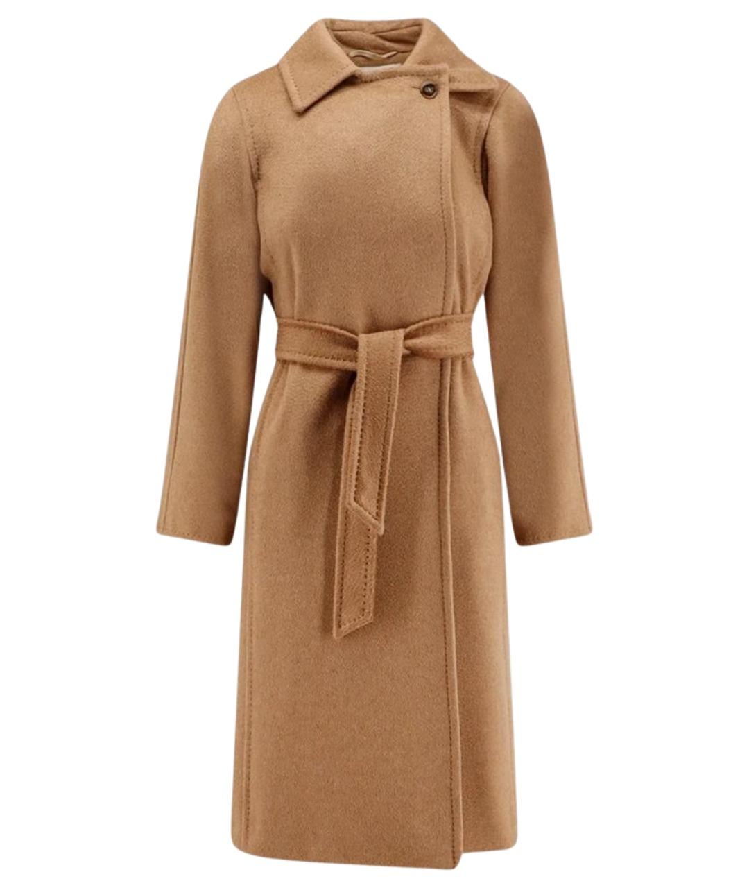 MAX MARA Бежевое шерстяное пальто, фото 1