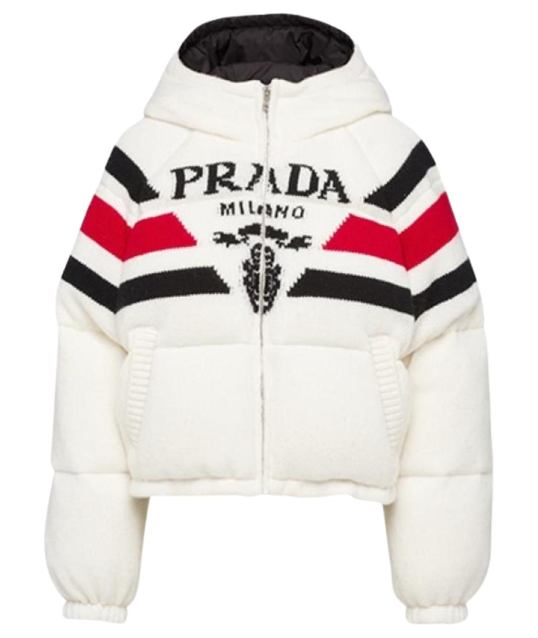 PRADA Белый пуховик, фото 1