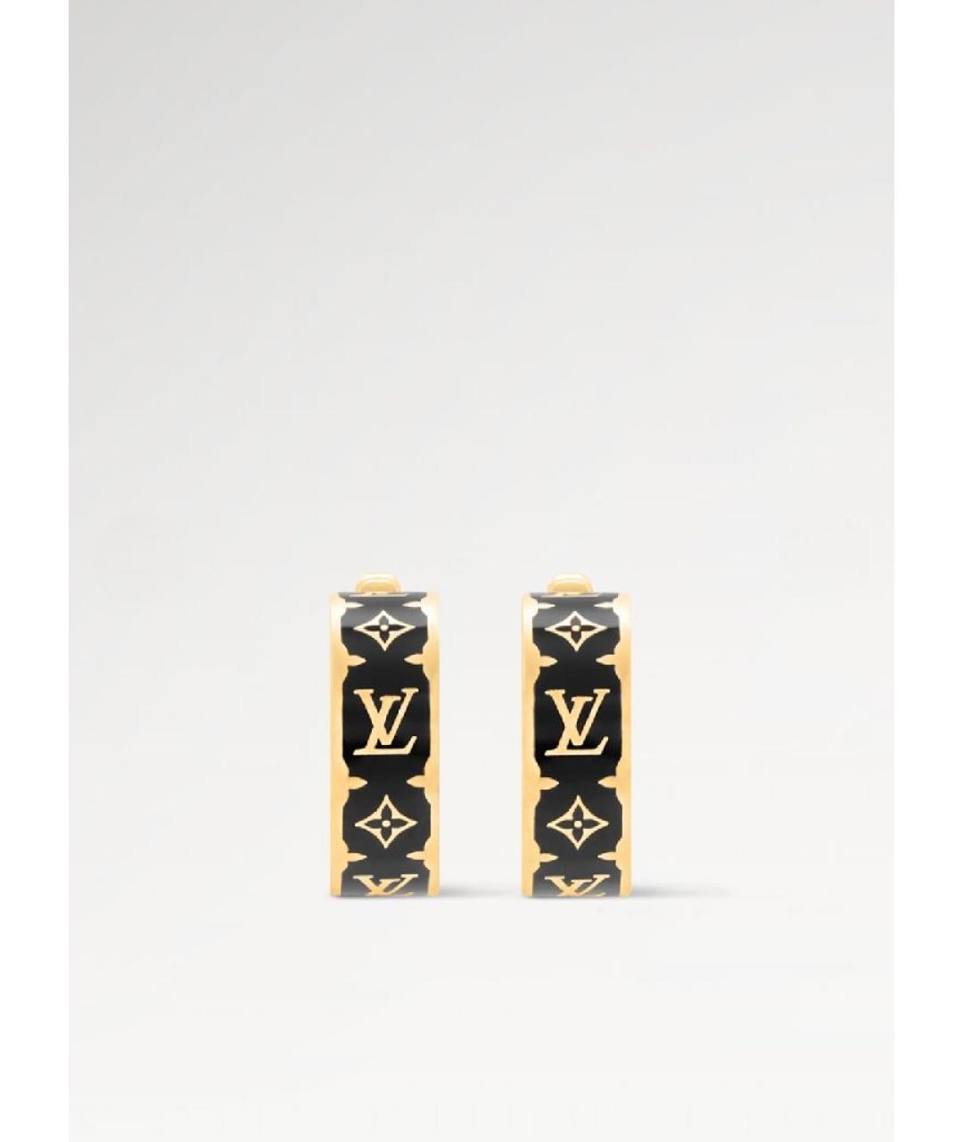 LOUIS VUITTON Золотые металлические серьги, фото 6