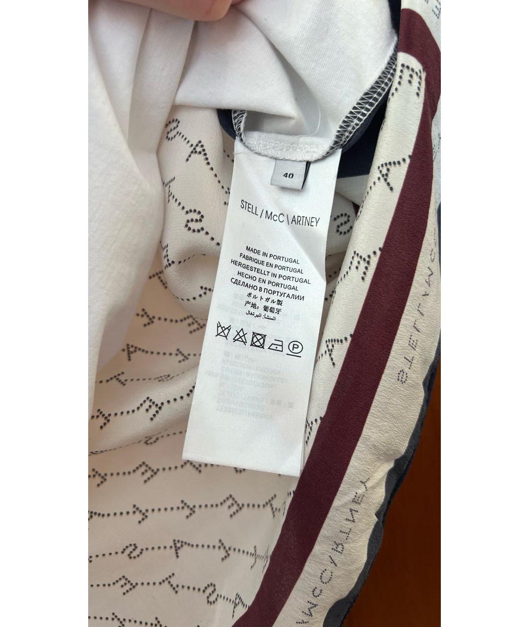 STELLA MCCARTNEY Белая футболка, фото 4