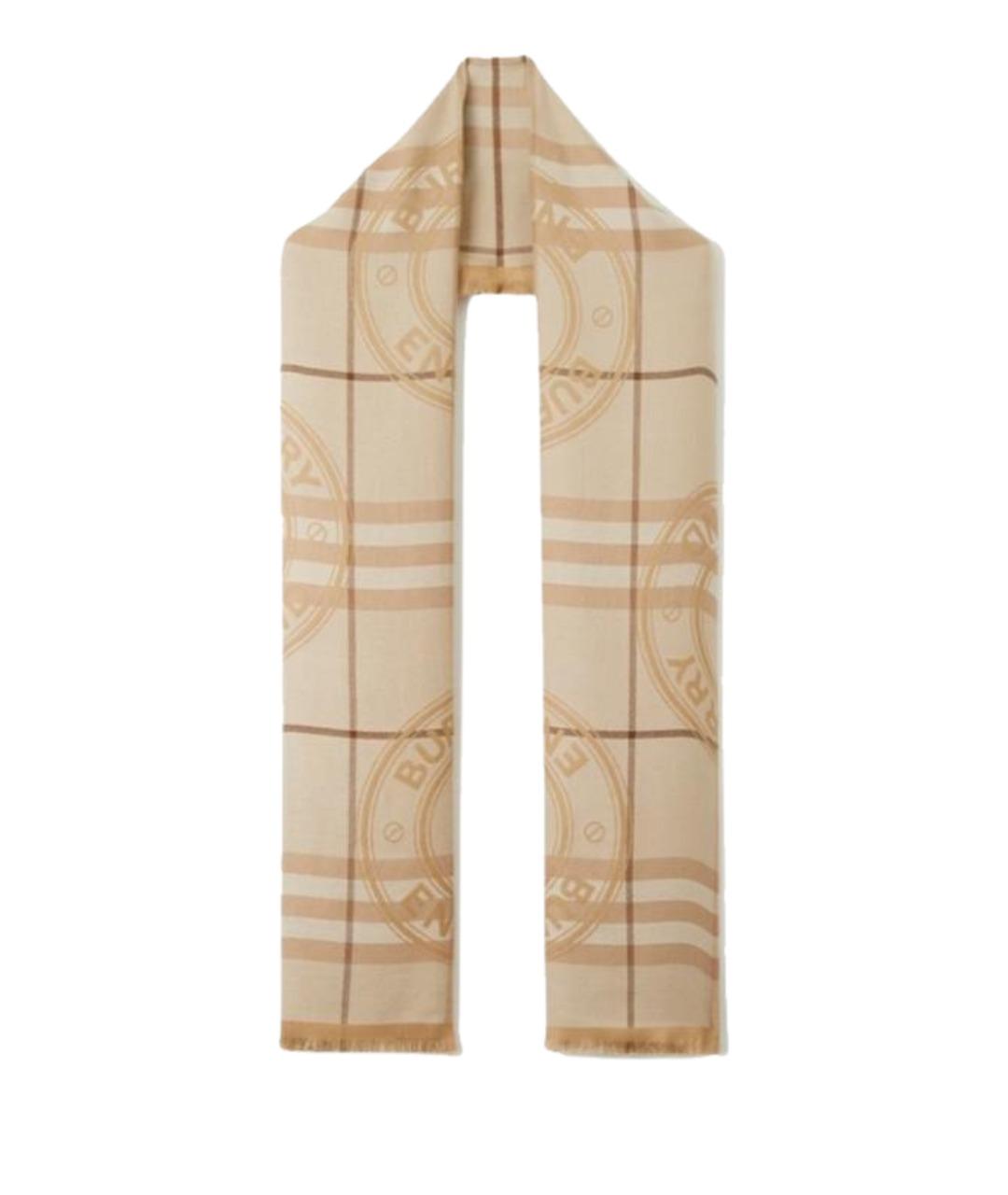 BURBERRY Коричневый шарф, фото 1