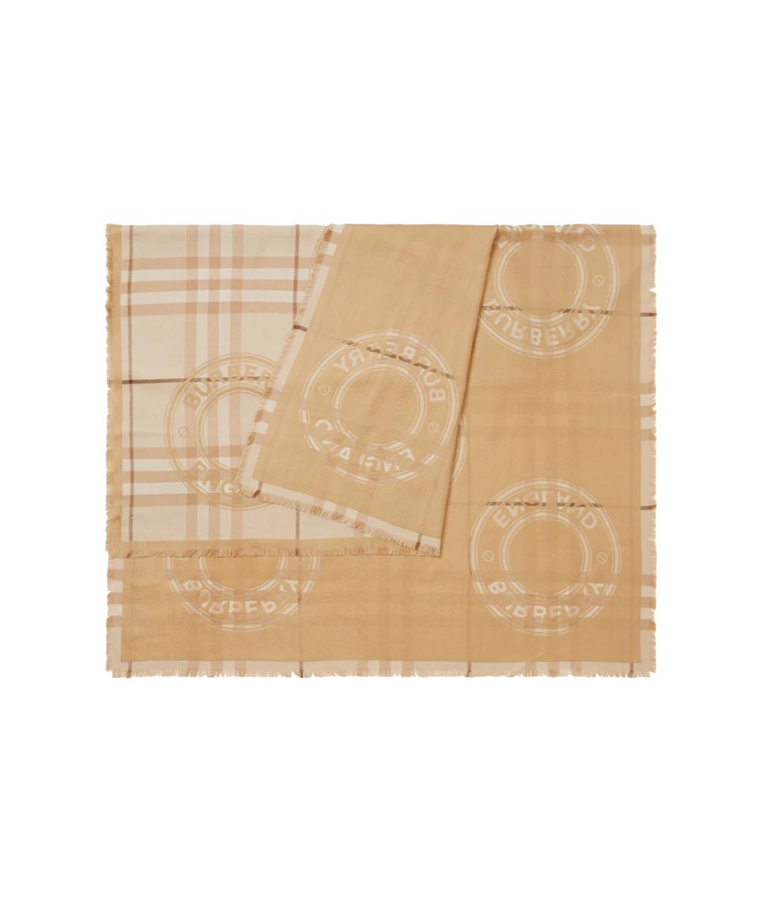 BURBERRY Коричневый шарф, фото 2