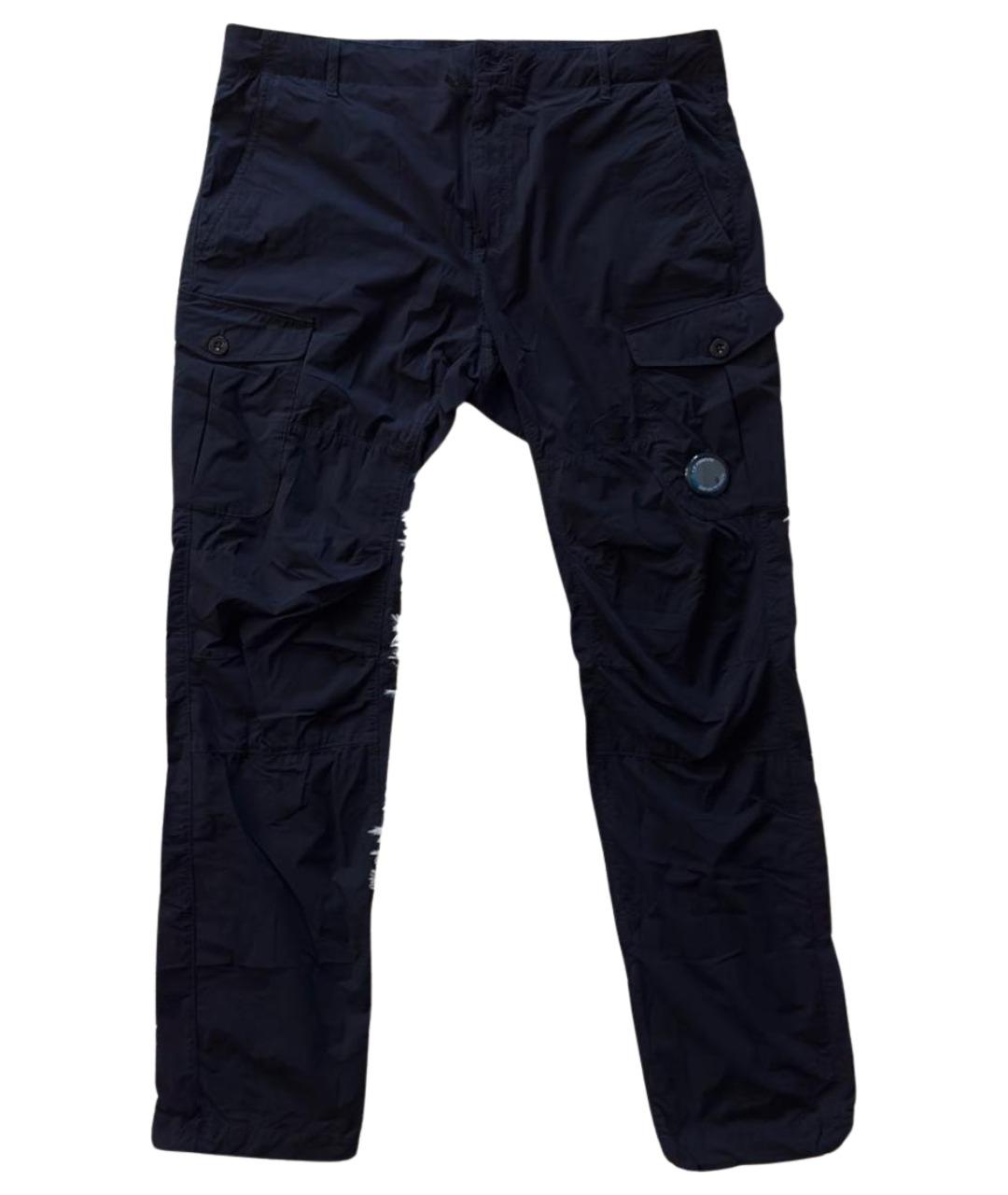 CP COMPANY Темно-синие нейлоновые классические брюки, фото 1