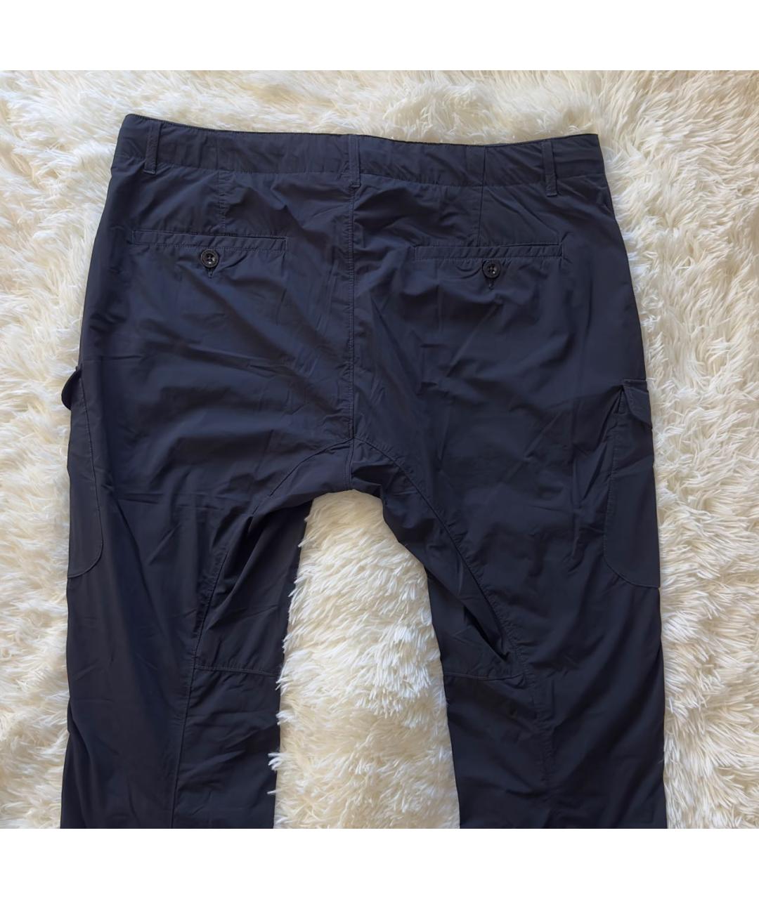 CP COMPANY Темно-синие нейлоновые классические брюки, фото 2