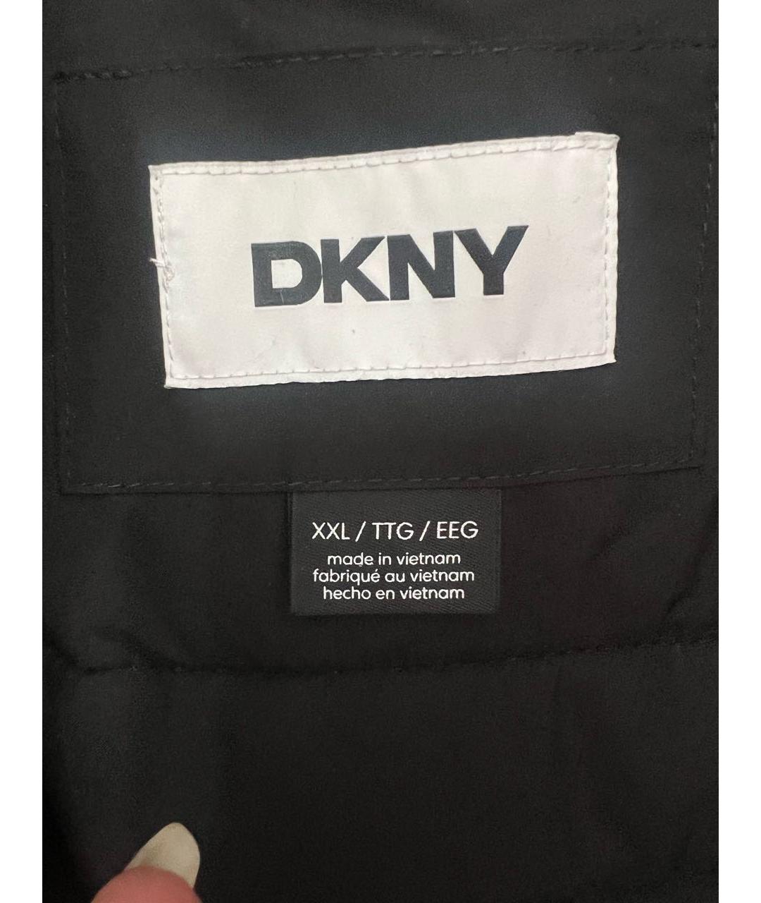 DKNY Синяя полиэстеровая куртка, фото 8