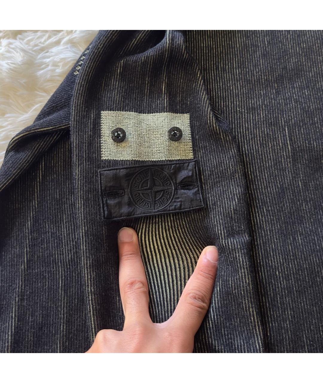 STONE ISLAND Черный джемпер / свитер, фото 3