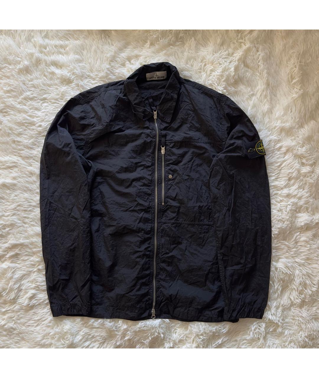 STONE ISLAND Черная нейлоновая куртка, фото 5