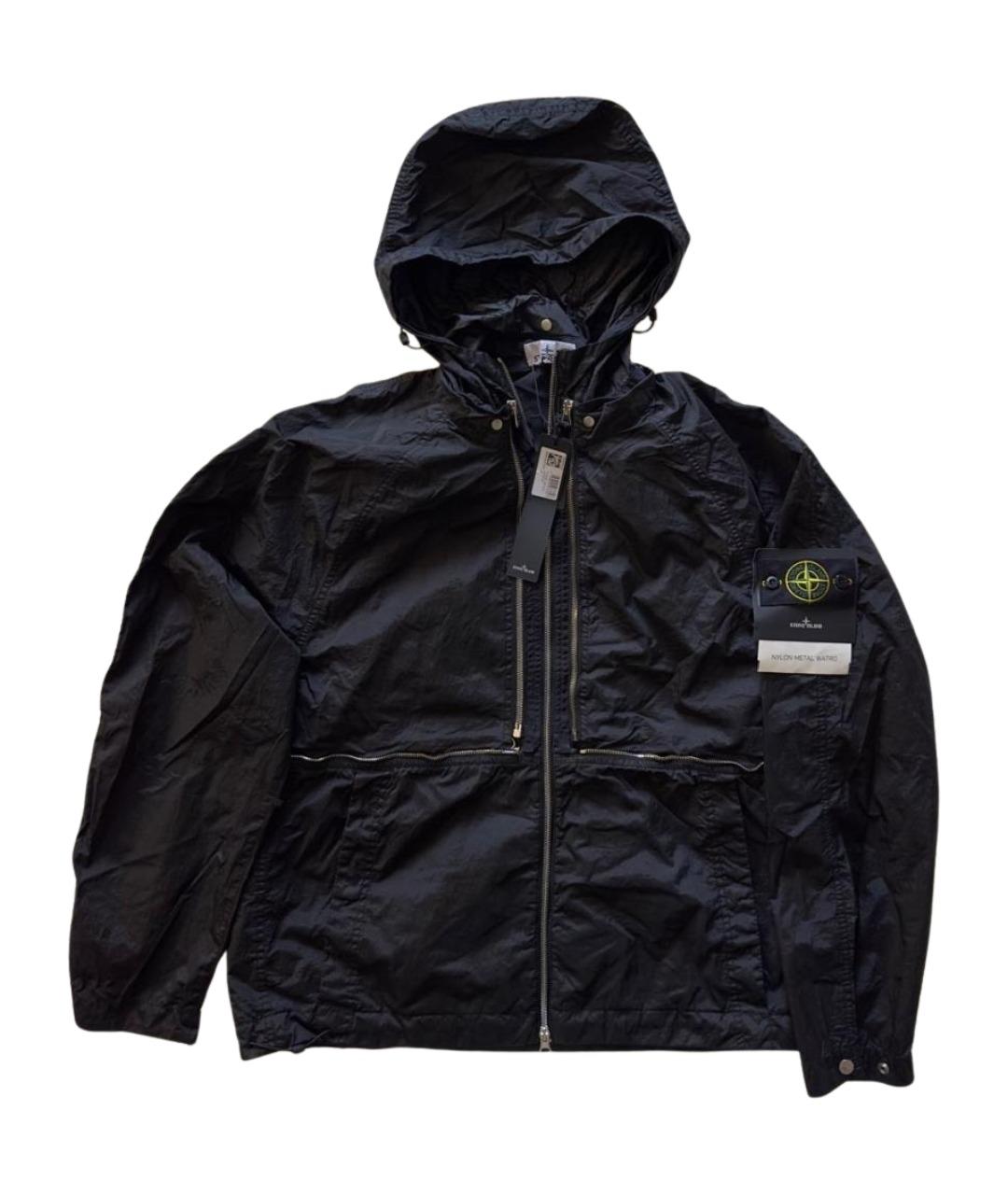 STONE ISLAND Черная нейлоновая куртка, фото 1
