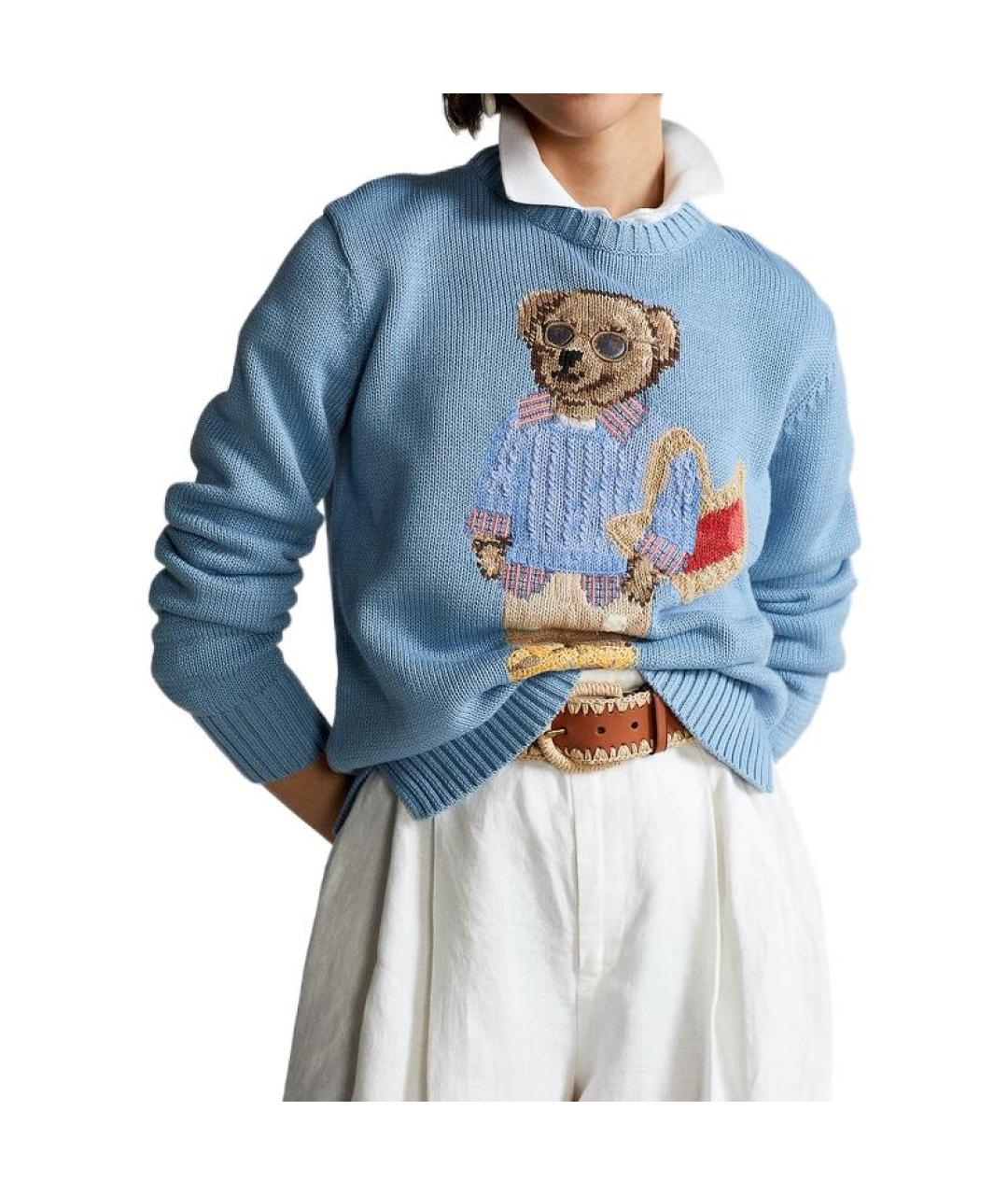 POLO RALPH LAUREN Голубой джемпер / свитер, фото 2