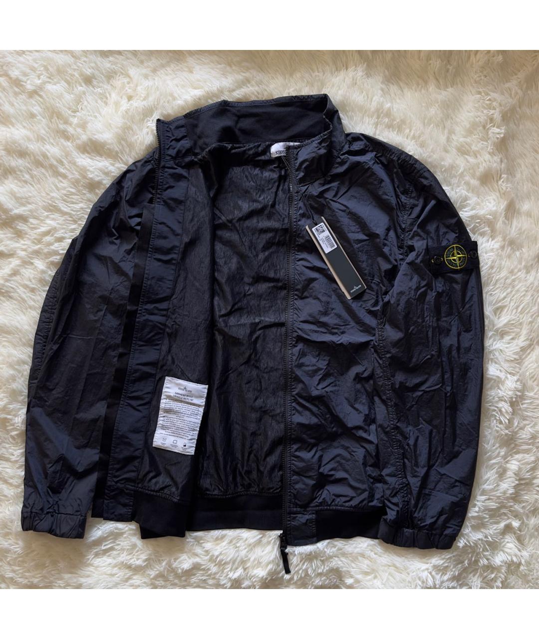 STONE ISLAND Темно-синяя полиамидовая куртка, фото 2