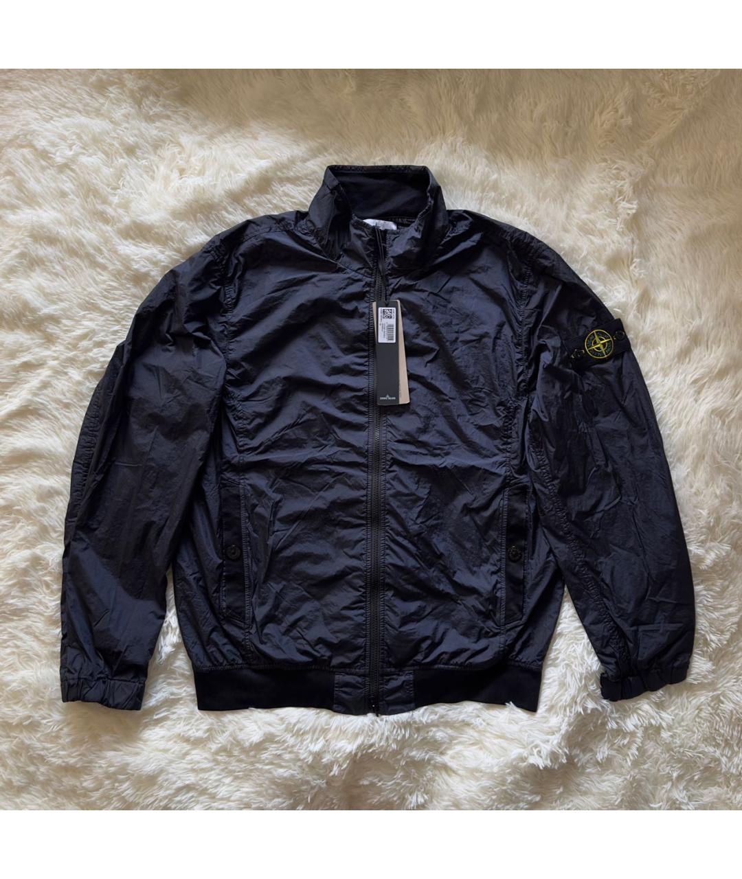 STONE ISLAND Темно-синяя полиамидовая куртка, фото 6