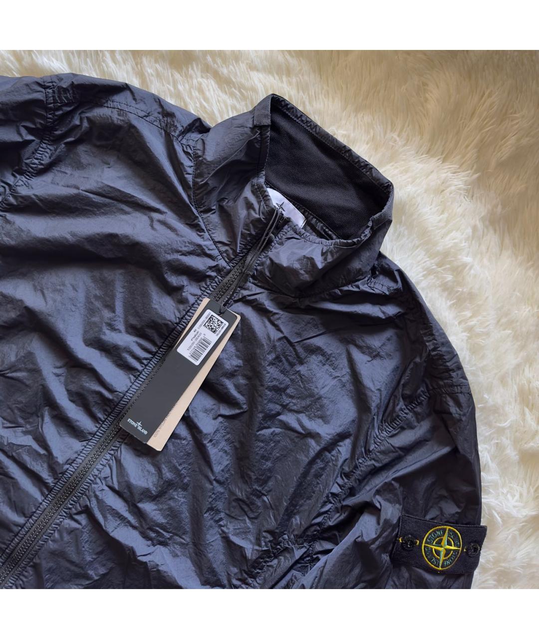 STONE ISLAND Темно-синяя полиамидовая куртка, фото 3