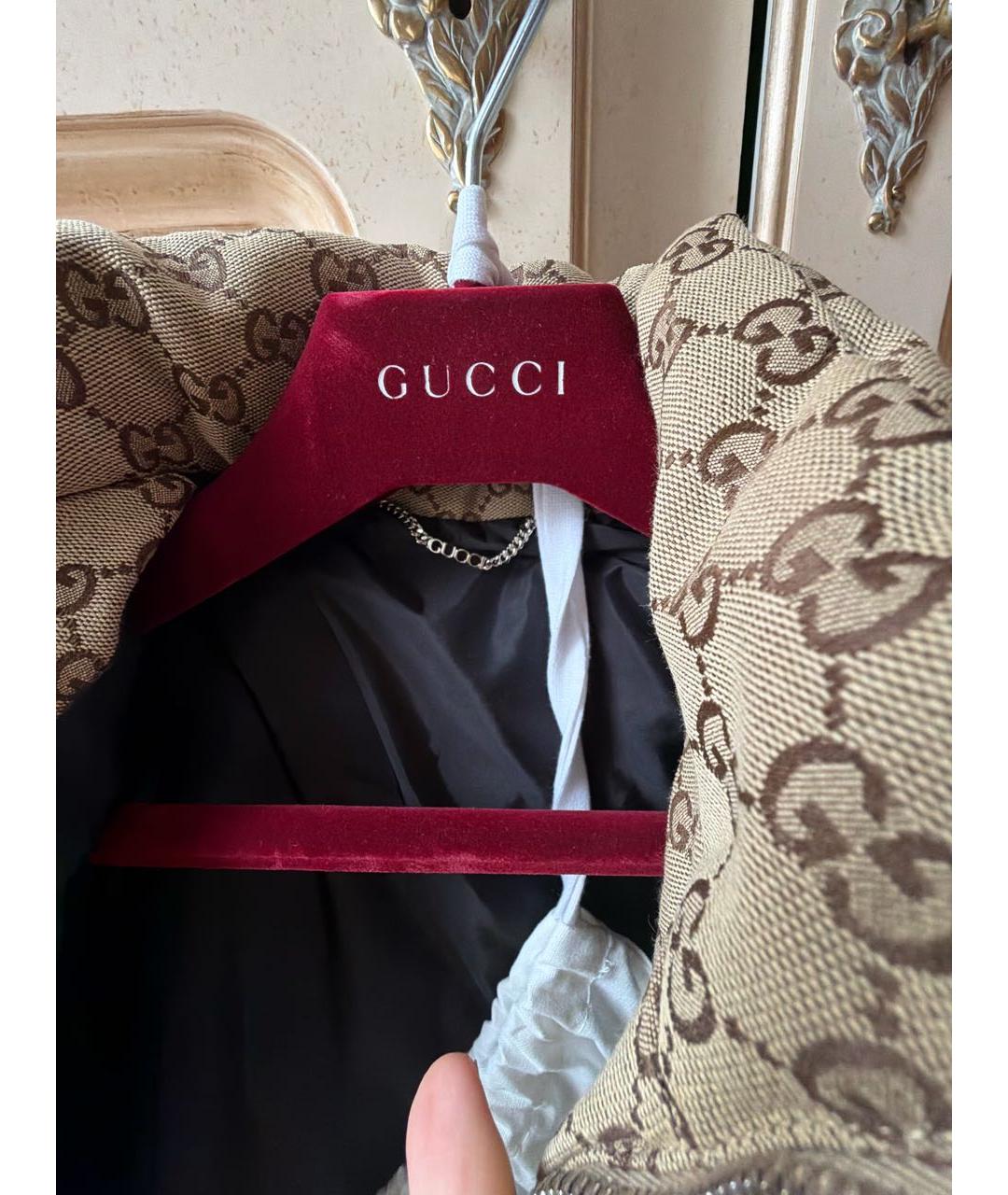 GUCCI Коричневый пуховик, фото 3