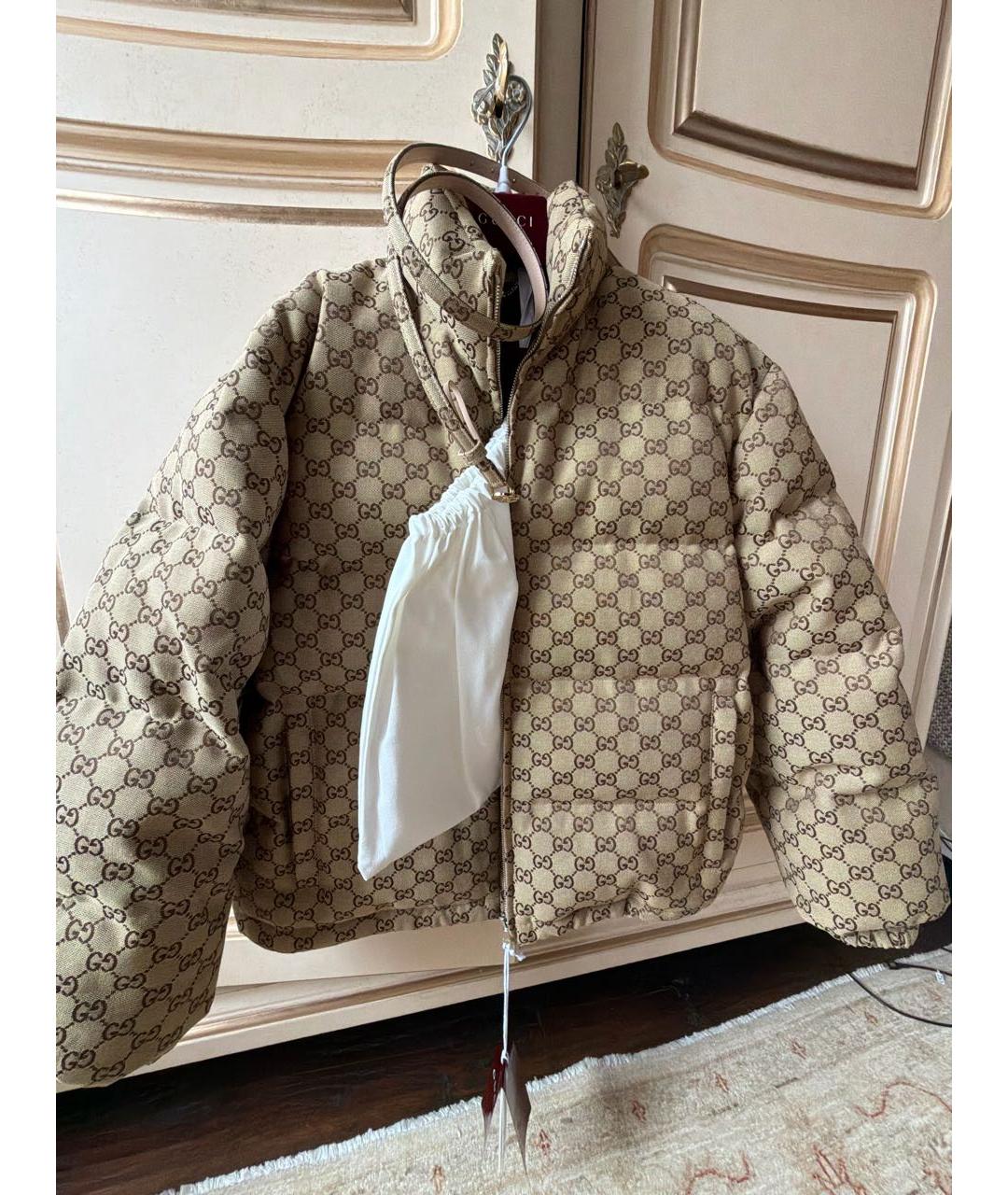 GUCCI Коричневый пуховик, фото 5