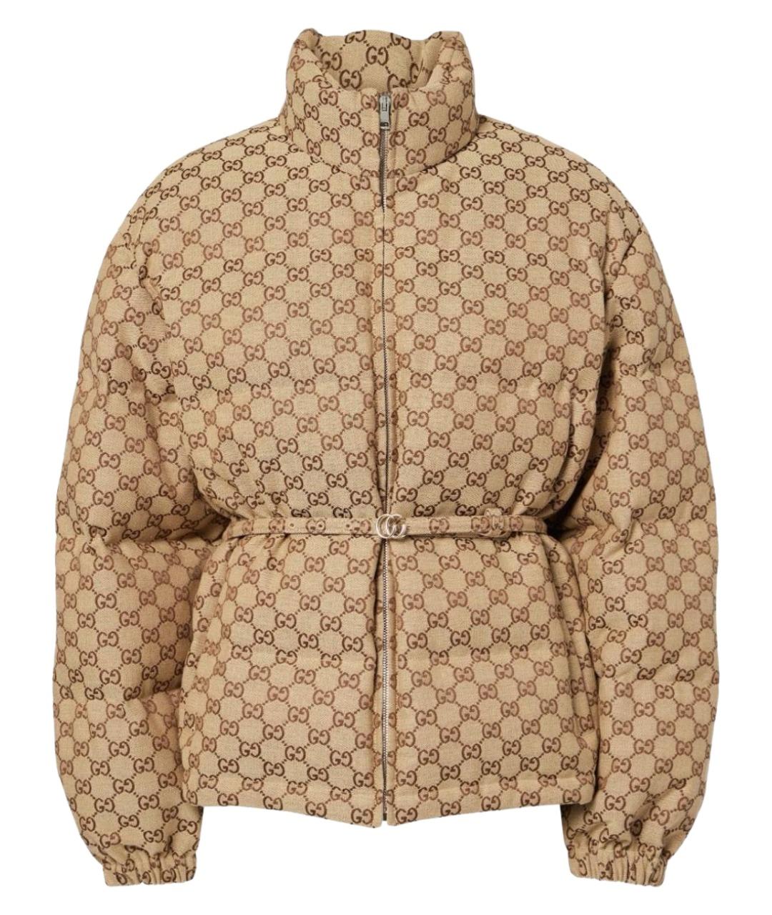 GUCCI Коричневый пуховик, фото 1