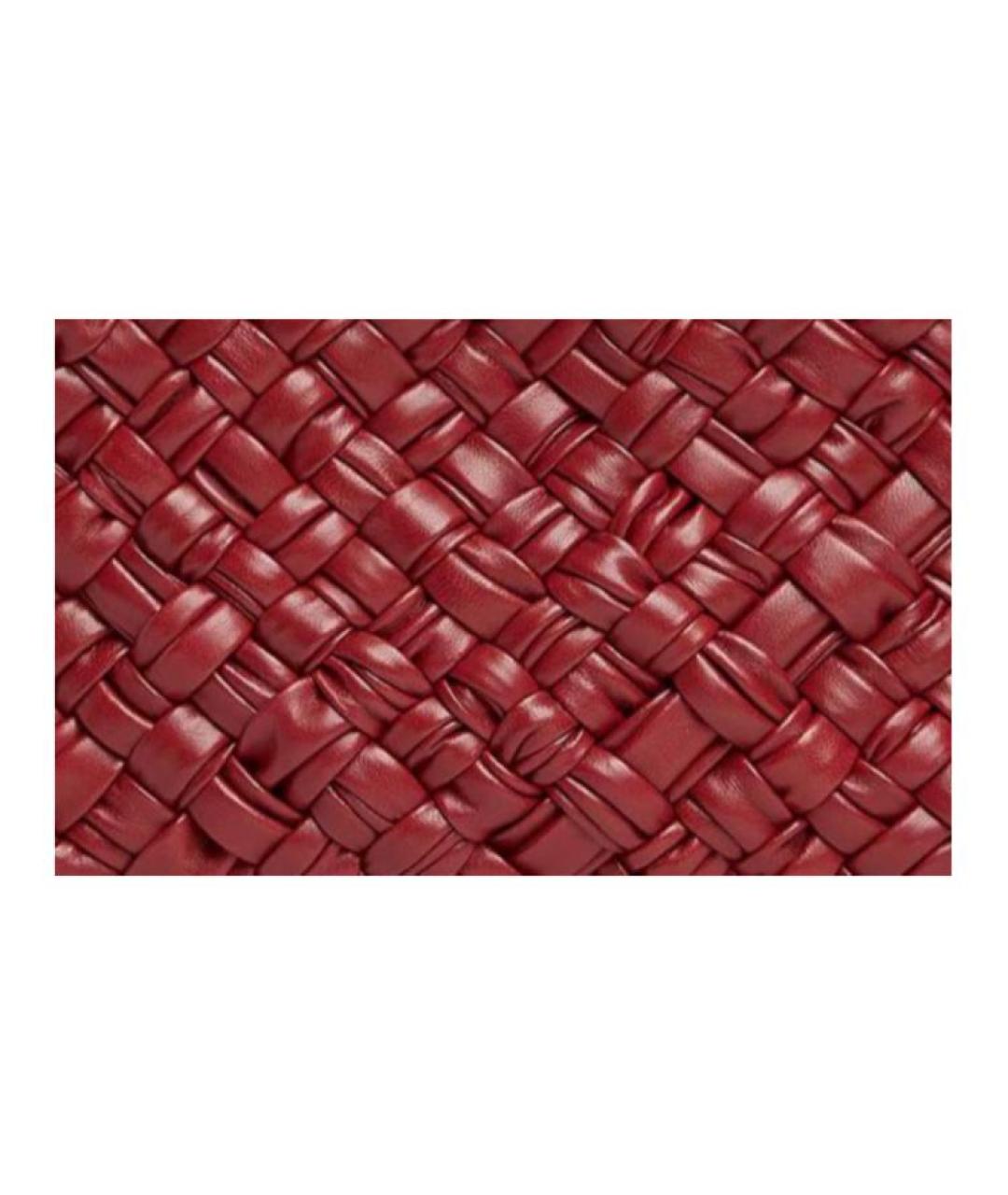 BOTTEGA VENETA Красная кожаная сумка через плечо, фото 4