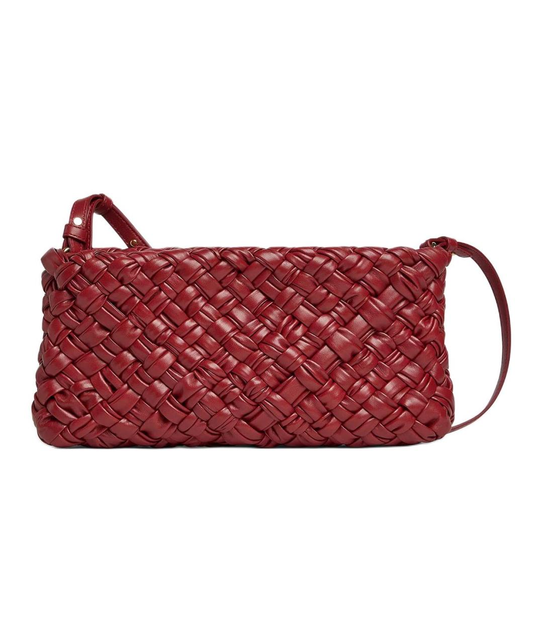 BOTTEGA VENETA Красная кожаная сумка через плечо, фото 1