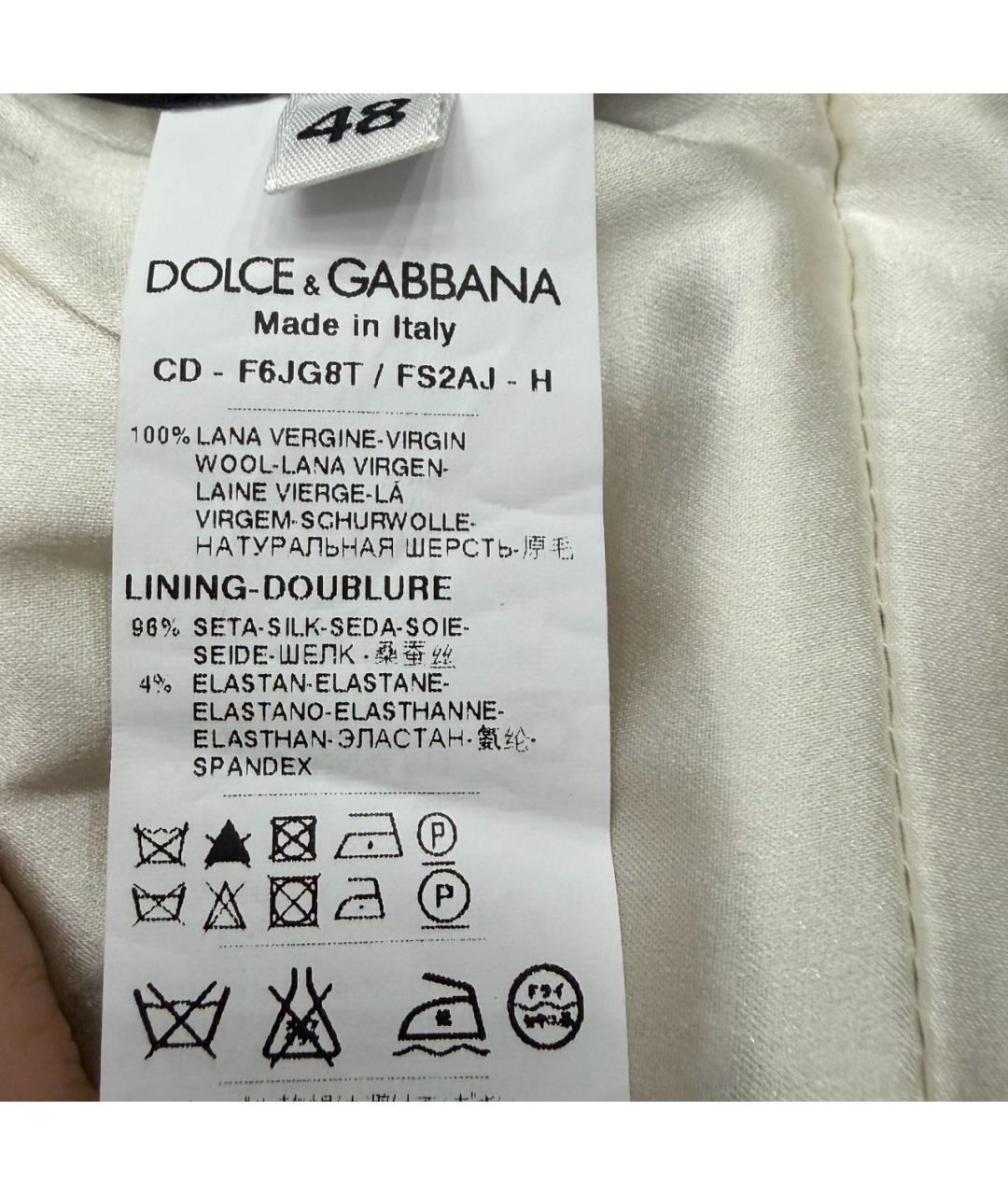 DOLCE&GABBANA Шерстяное коктейльное платье, фото 4