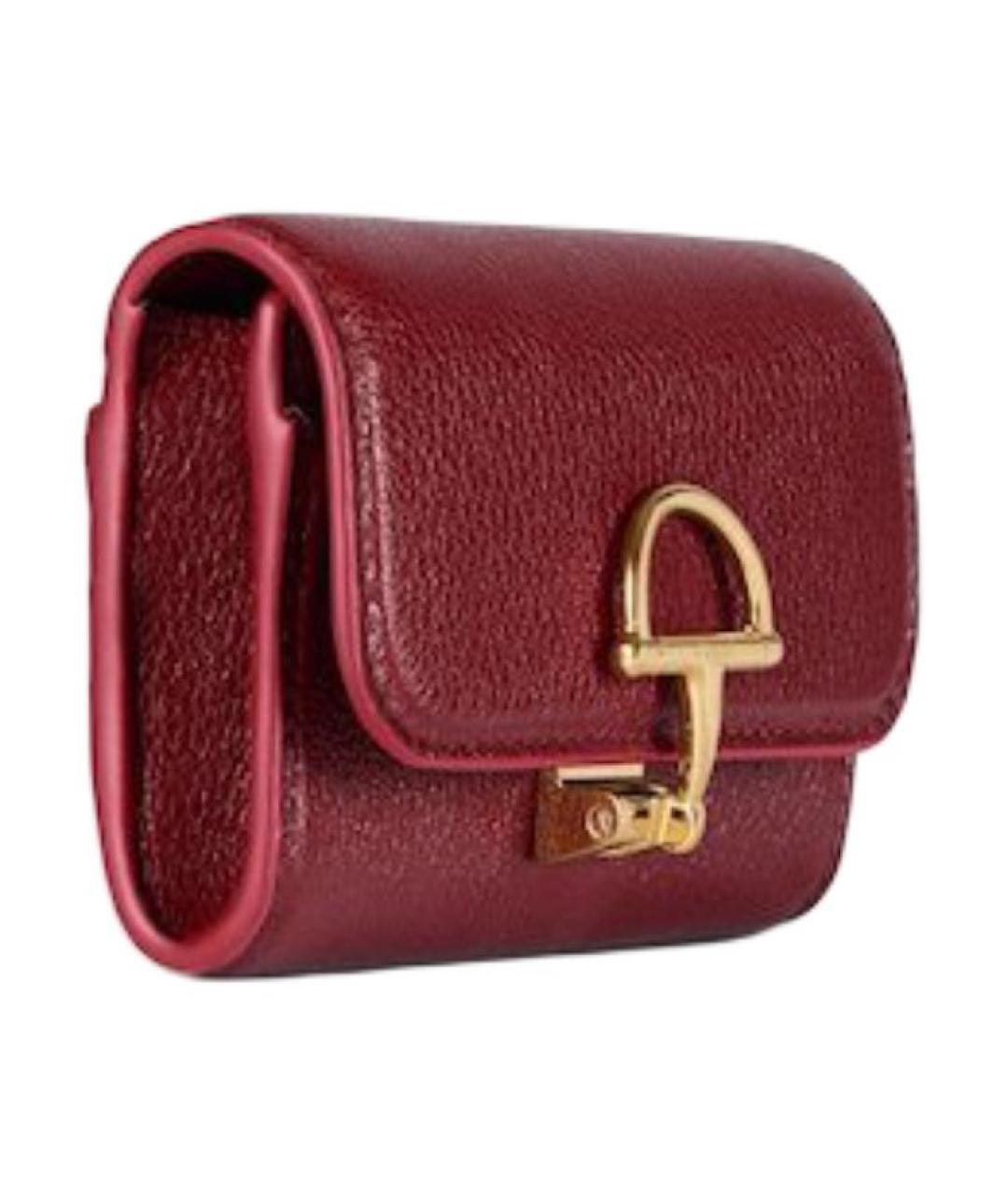 GUCCI Красный кожаный кардхолдер, фото 2