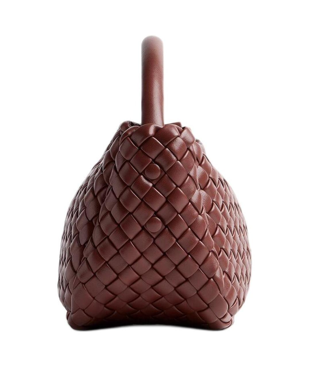 BOTTEGA VENETA Красная кожаная сумка через плечо, фото 2