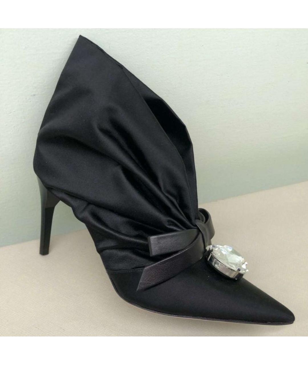 MIU MIU Черные кожаные ботильоны, фото 9