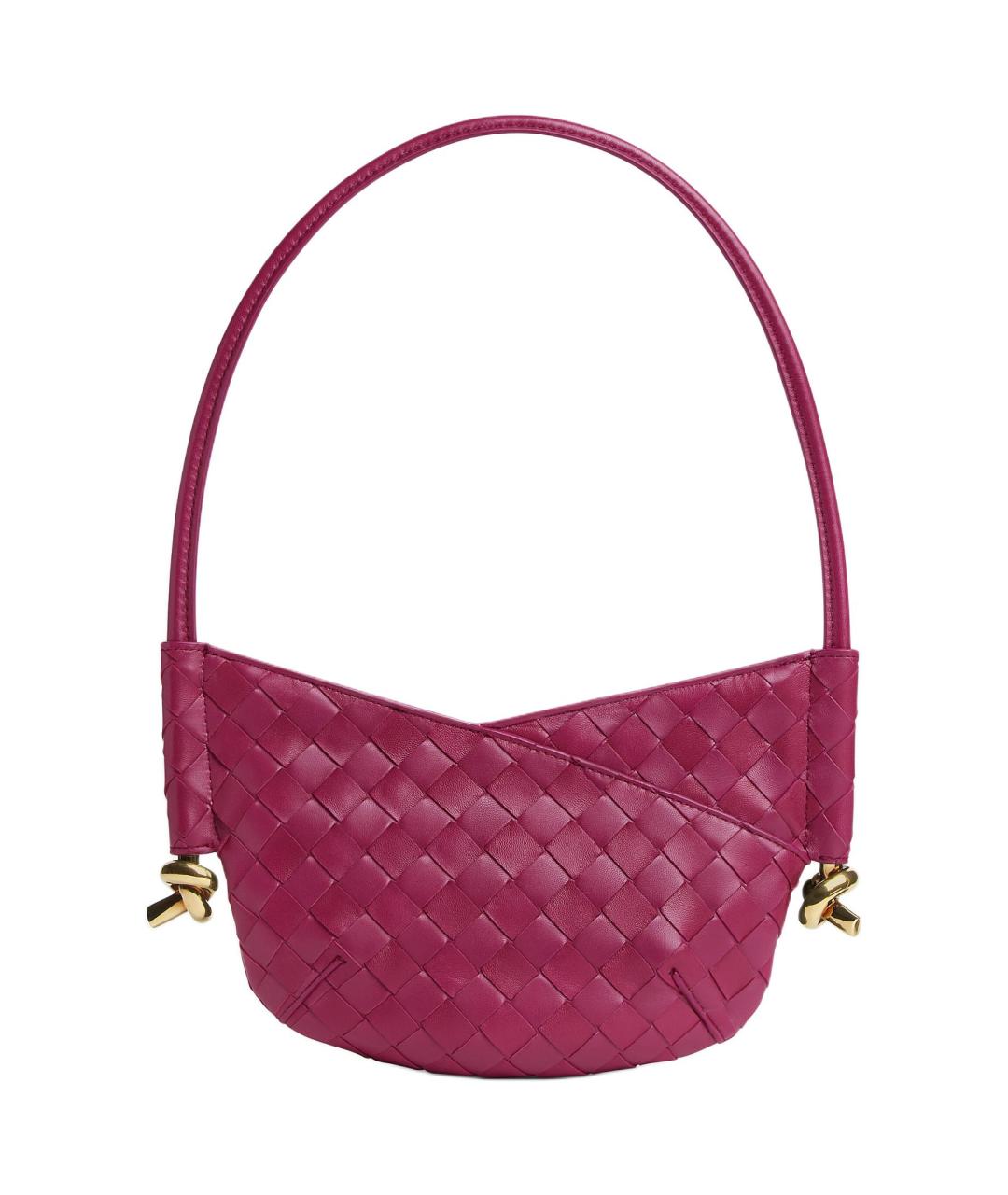 BOTTEGA VENETA Фуксия кожаная сумка через плечо, фото 1