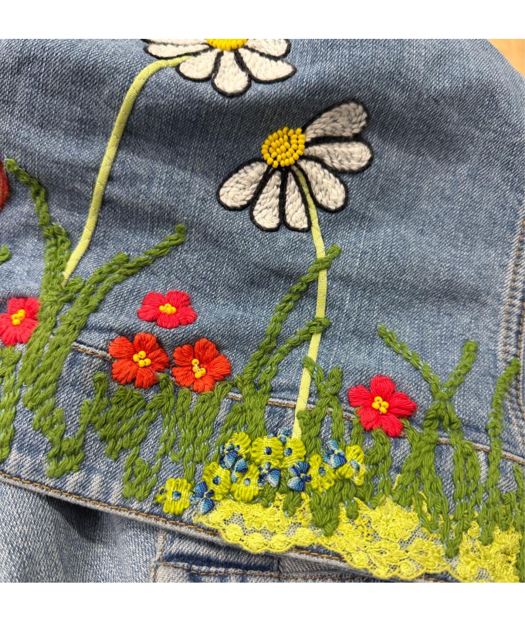 BLUMARINE Голубая хлопковая куртка, фото 8