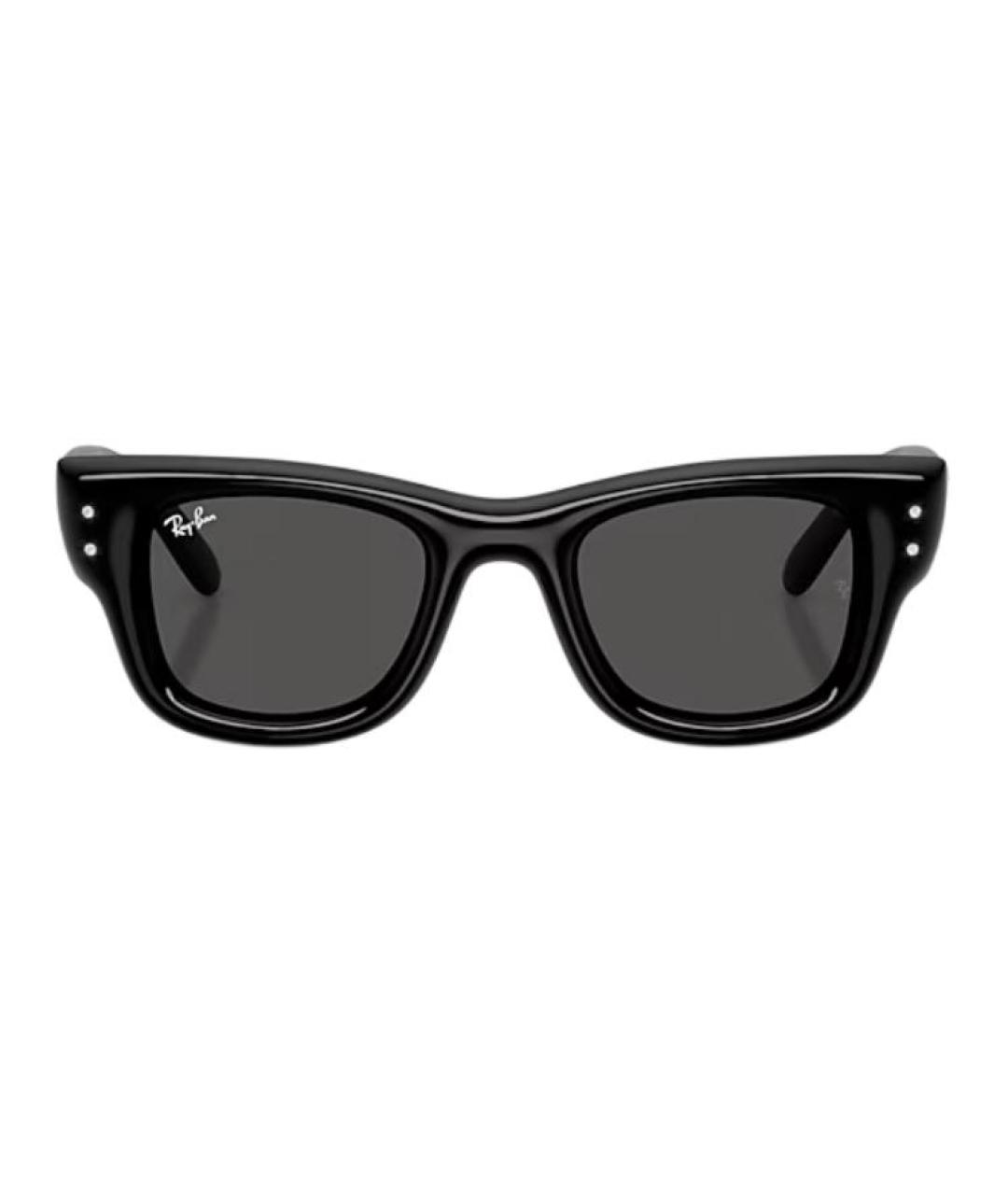 RAY BAN Черные пластиковые солнцезащитные очки, фото 2