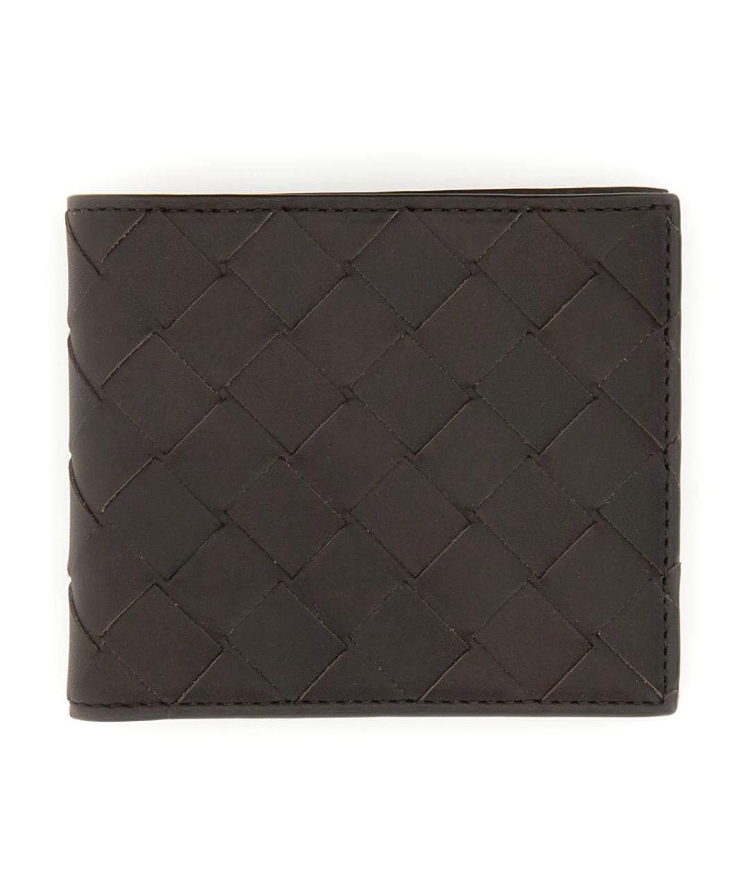 BOTTEGA VENETA Коричневый кожаный кошелек, фото 1
