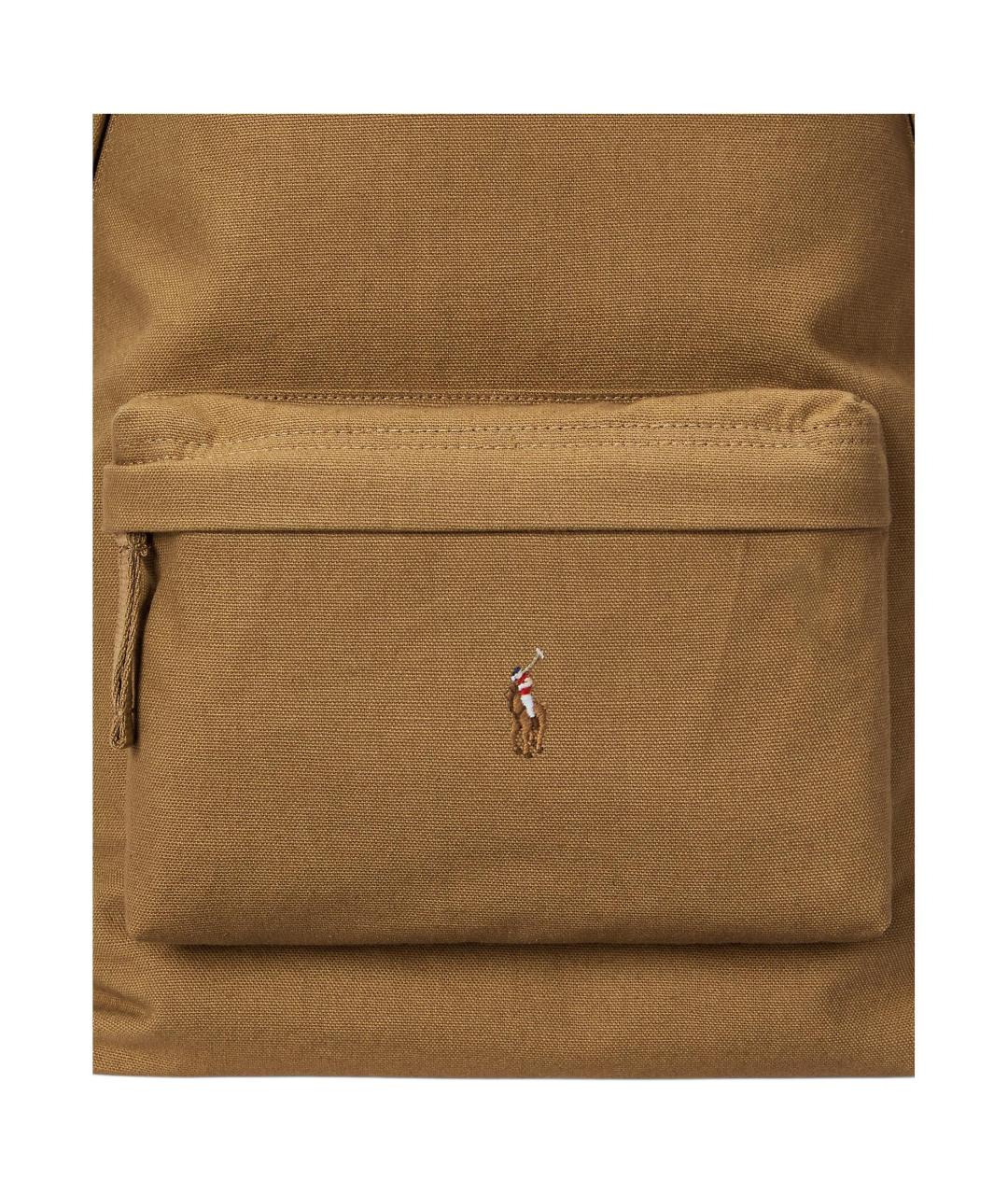 POLO RALPH LAUREN Коричневый тканевый рюкзак, фото 5