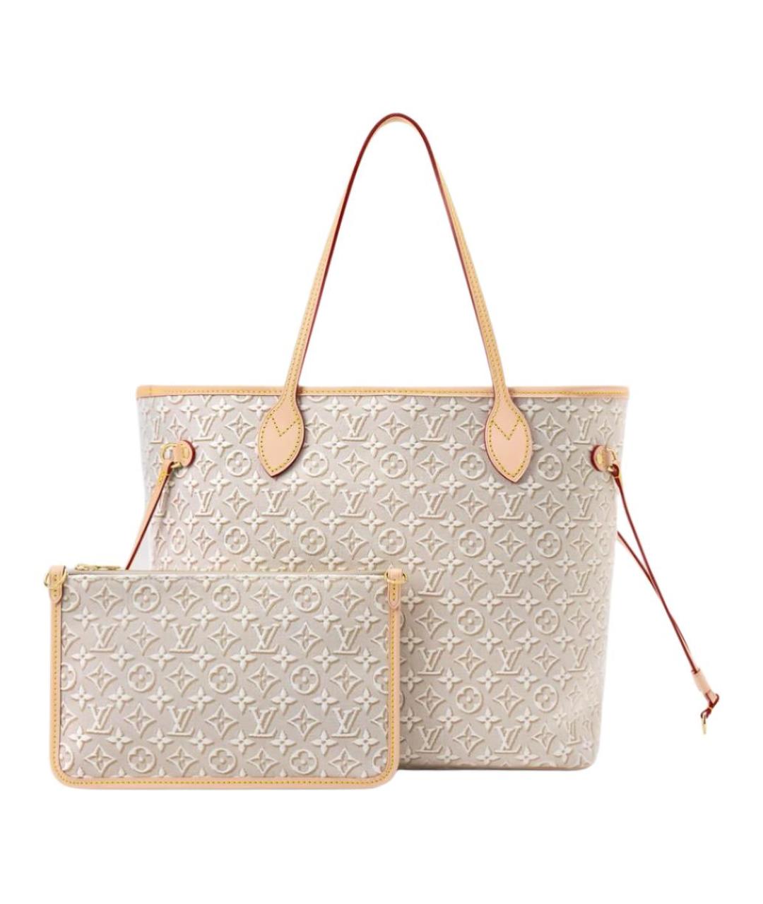 LOUIS VUITTON Бежевая сумка через плечо из канвы, фото 3