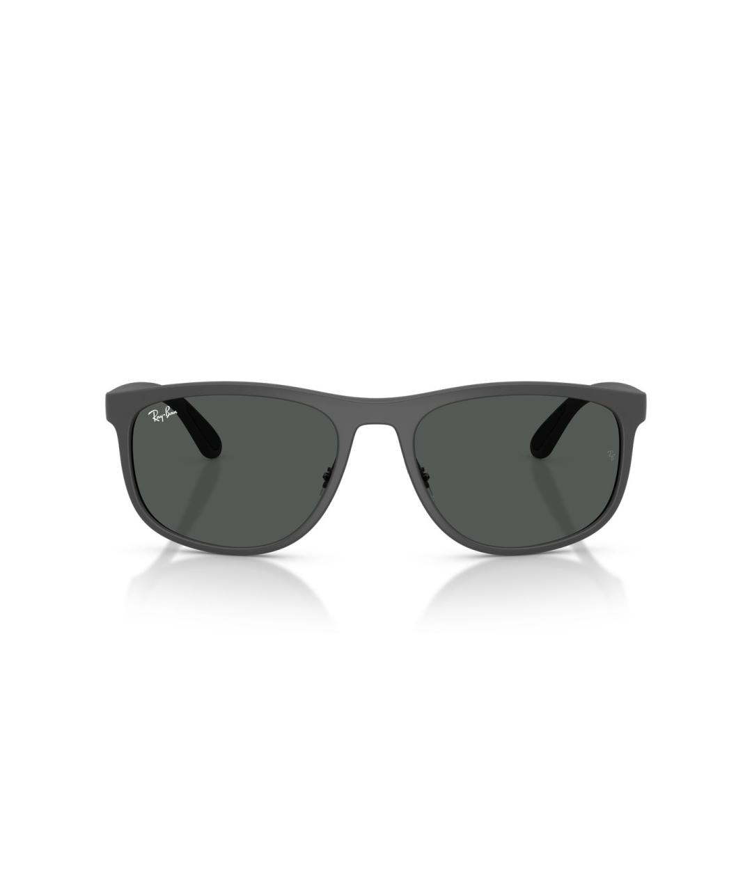 RAY BAN Черные пластиковые солнцезащитные очки, фото 5