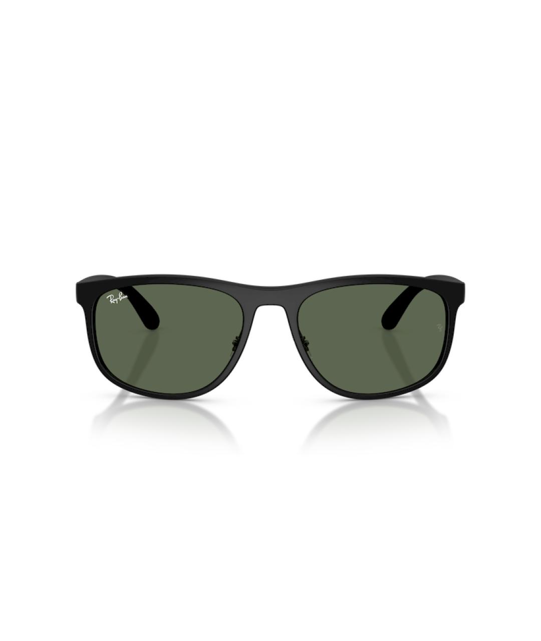 RAY BAN Черные пластиковые солнцезащитные очки, фото 5