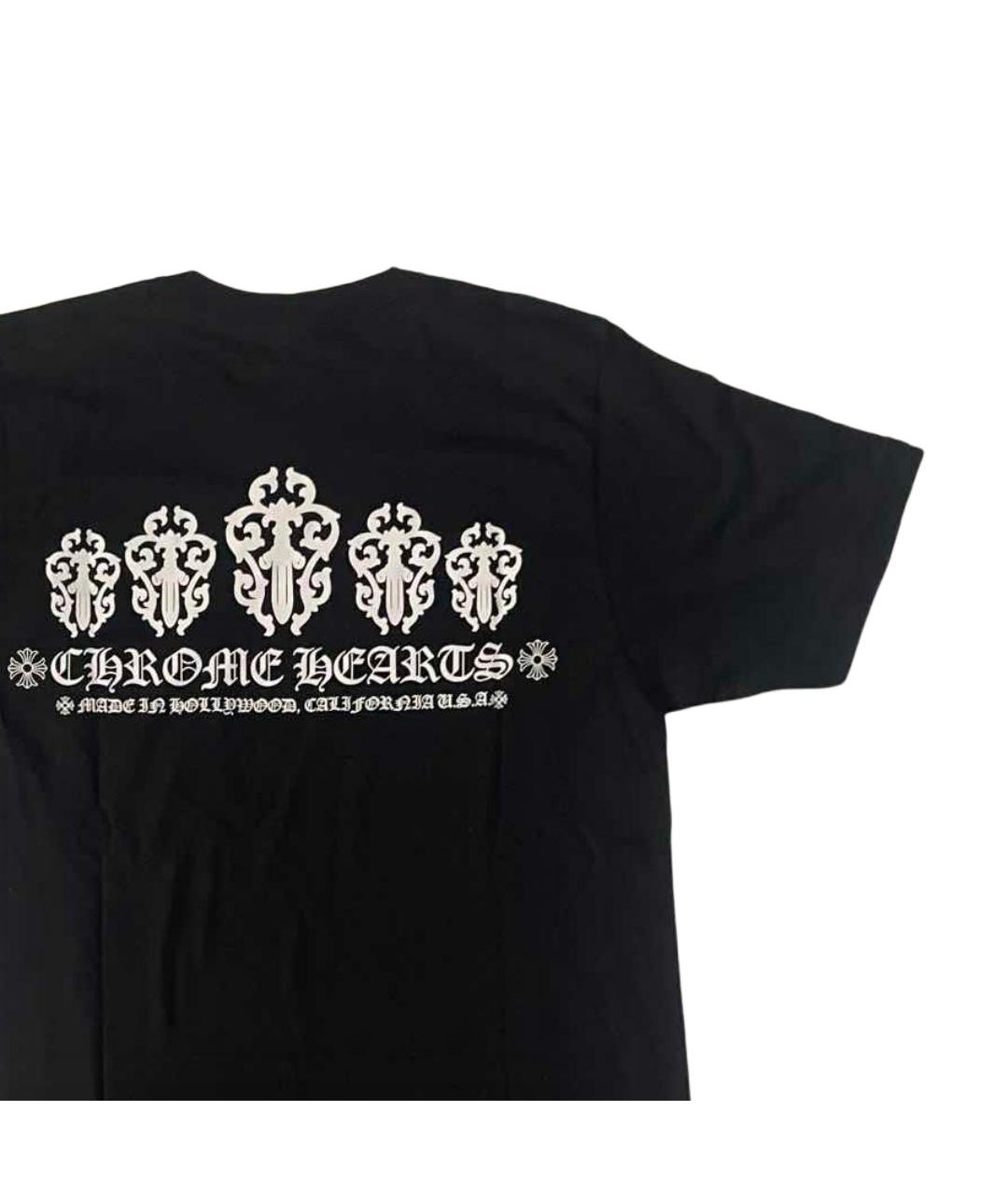 CHROME HEARTS Черная футболка, фото 3
