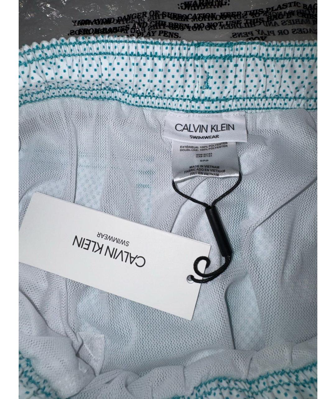 CALVIN KLEIN Бирюзовые шорты, фото 3