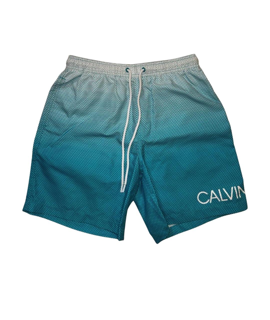 CALVIN KLEIN Бирюзовые шорты, фото 1