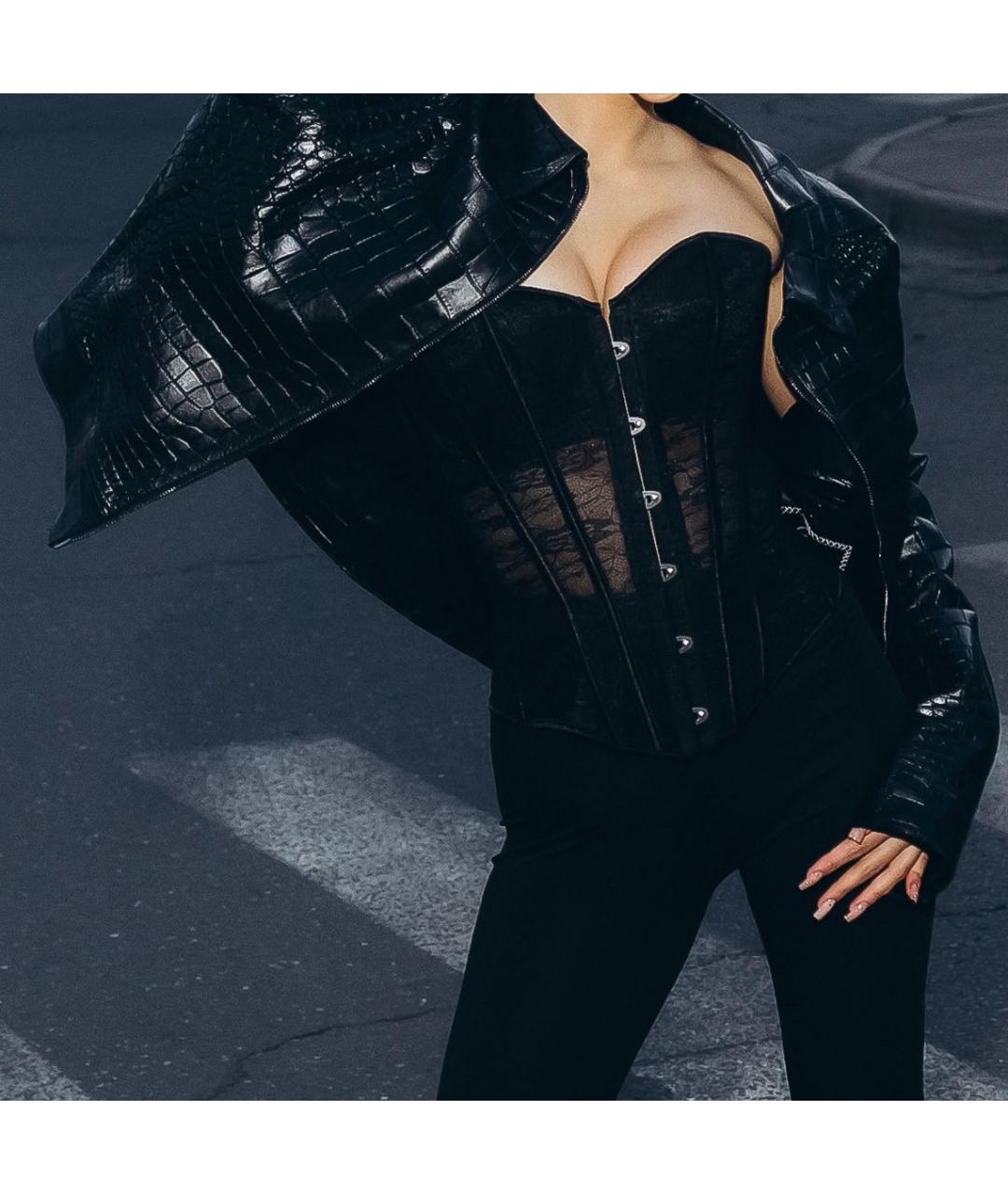 BRIONI Черная куртка из кожи крокодила, фото 8