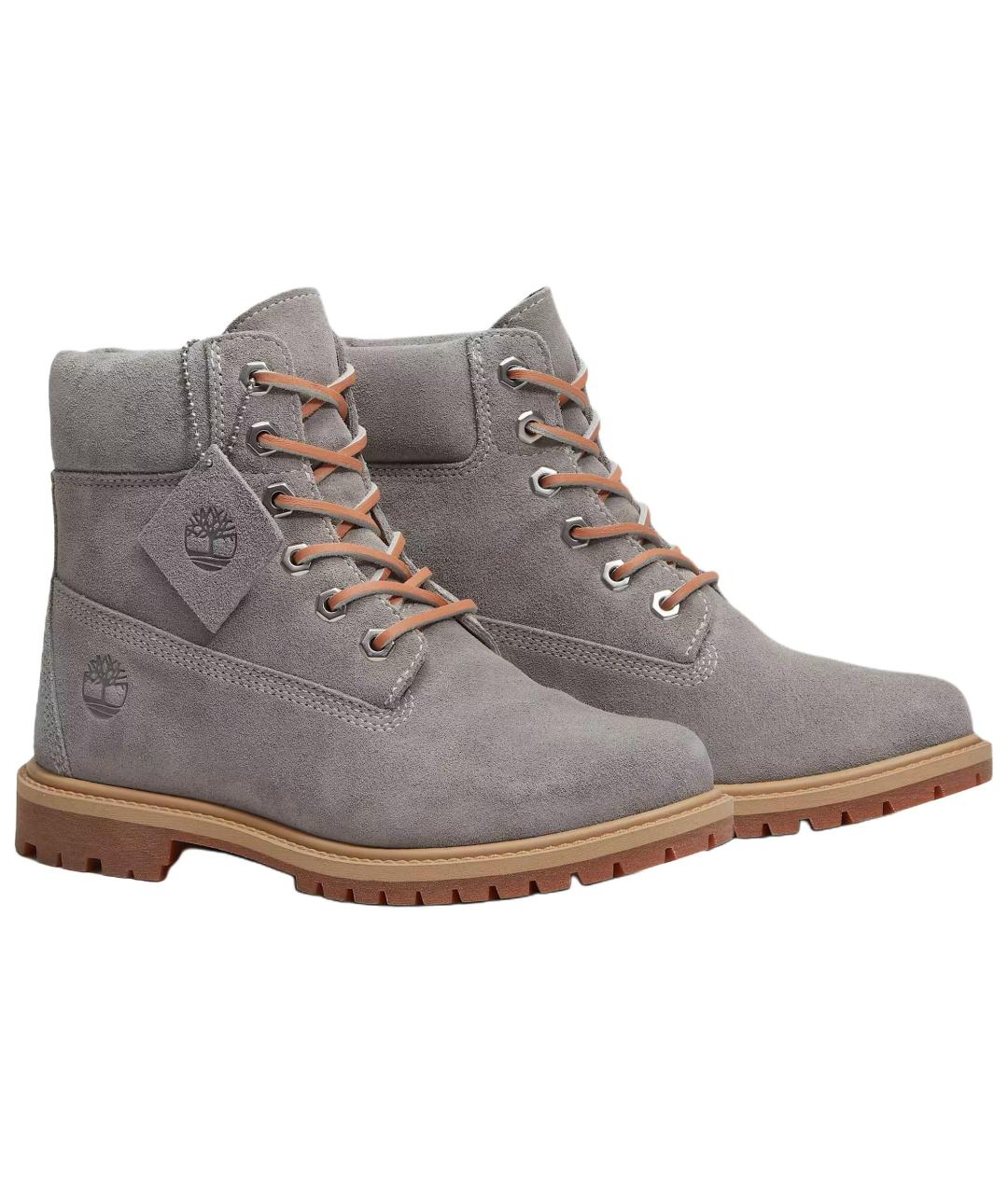 TIMBERLAND Серые кожаные ботинки, фото 3