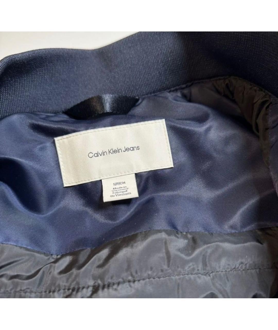 CALVIN KLEIN Синяя нейлоновая куртка, фото 6