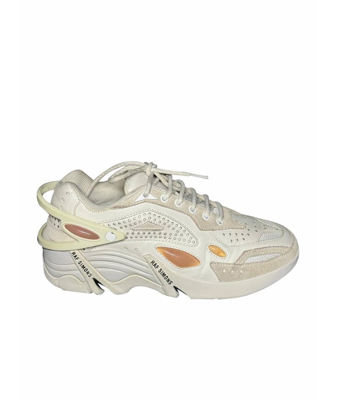 RAF SIMONS Белые кожаные кроссовки, фото 1