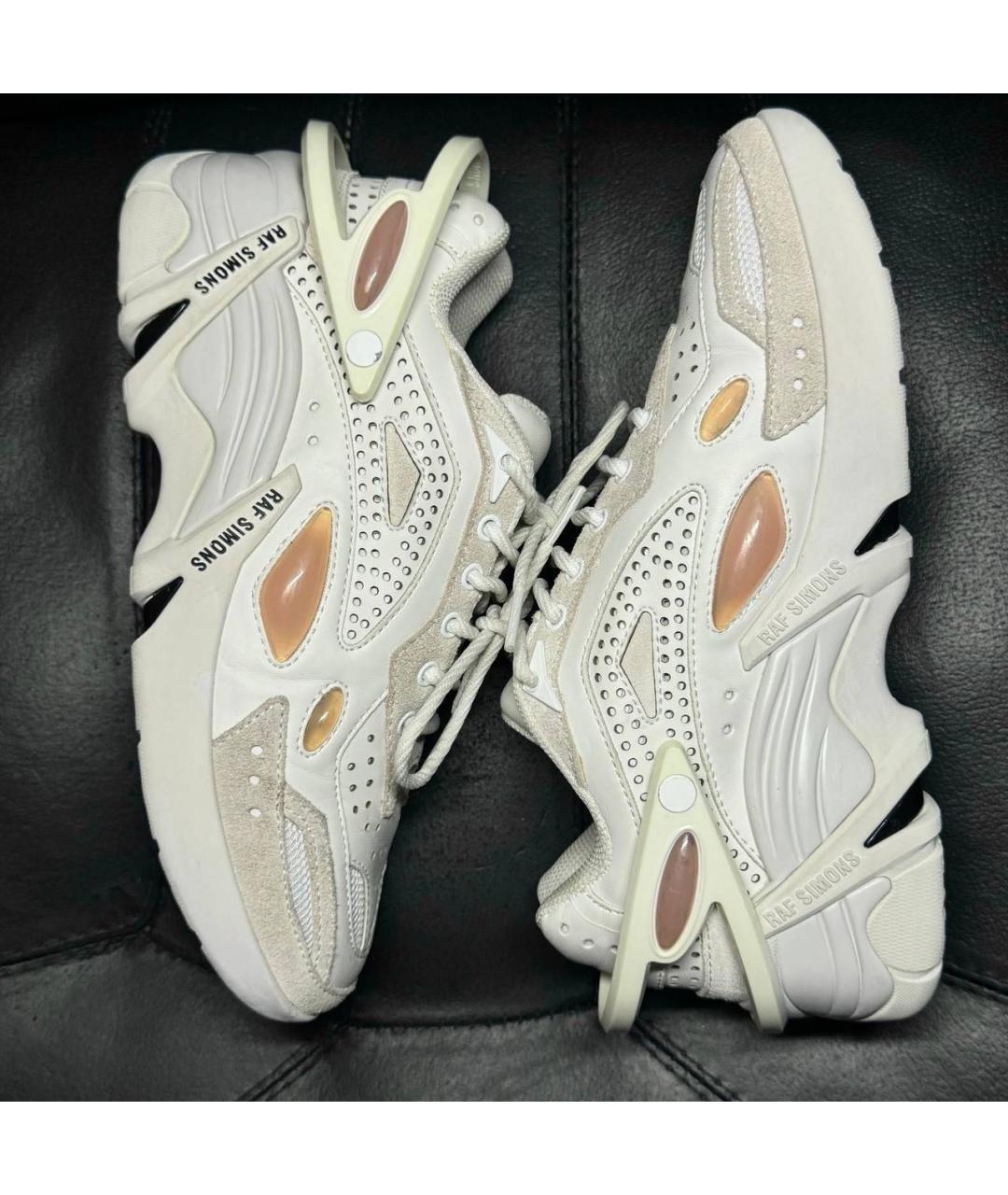 RAF SIMONS Белые кожаные кроссовки, фото 3