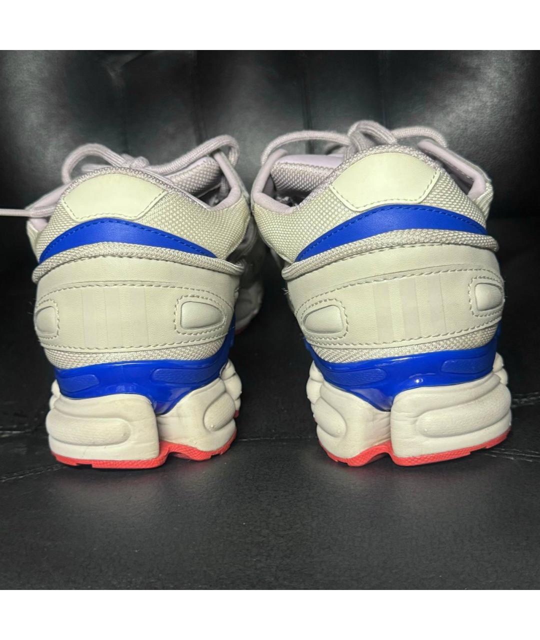 ADIDAS X RAF SIMONS Бежевые текстильные низкие кроссовки / кеды, фото 2