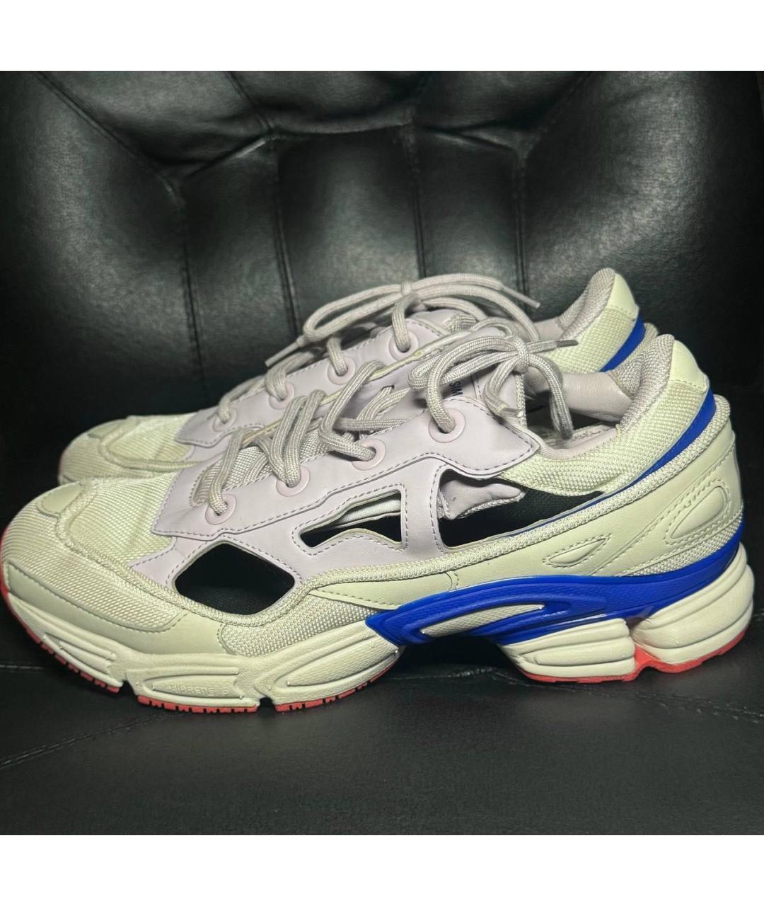 ADIDAS X RAF SIMONS Бежевые текстильные низкие кроссовки / кеды, фото 6