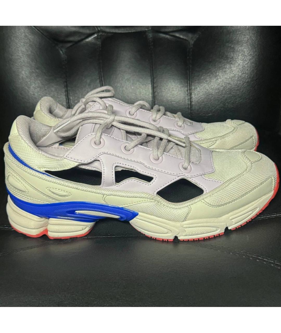 ADIDAS X RAF SIMONS Бежевые текстильные низкие кроссовки / кеды, фото 9