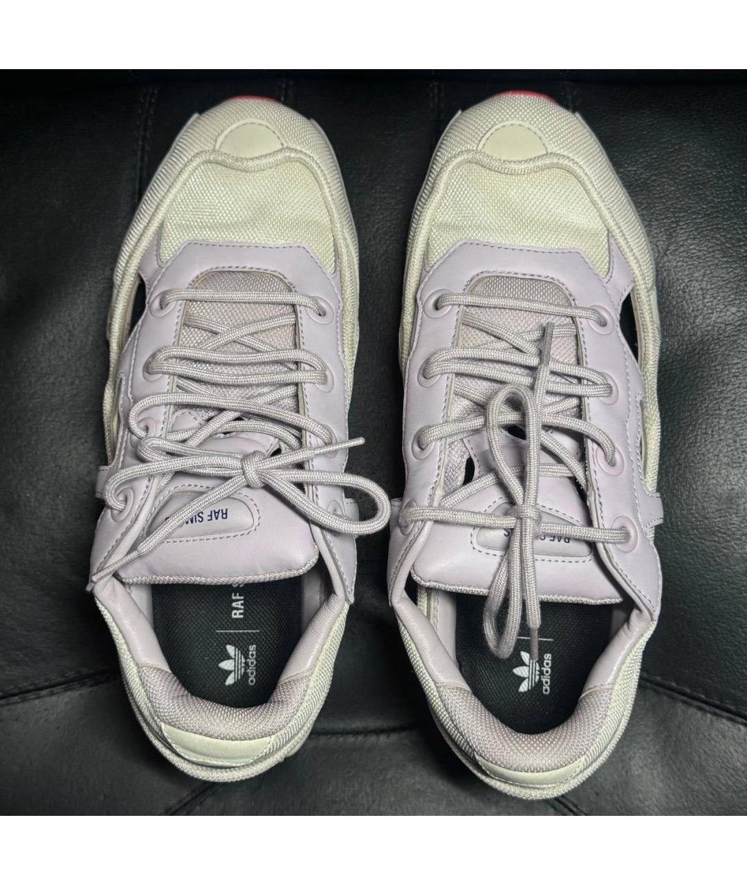 ADIDAS X RAF SIMONS Бежевые текстильные низкие кроссовки / кеды, фото 7